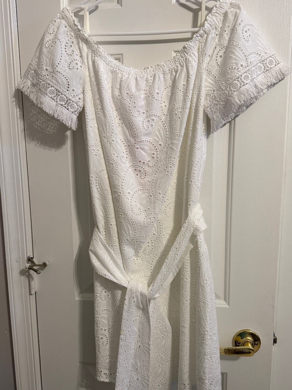 Lilly Pulitzer White Shanelle Eyelet Dress, NWT